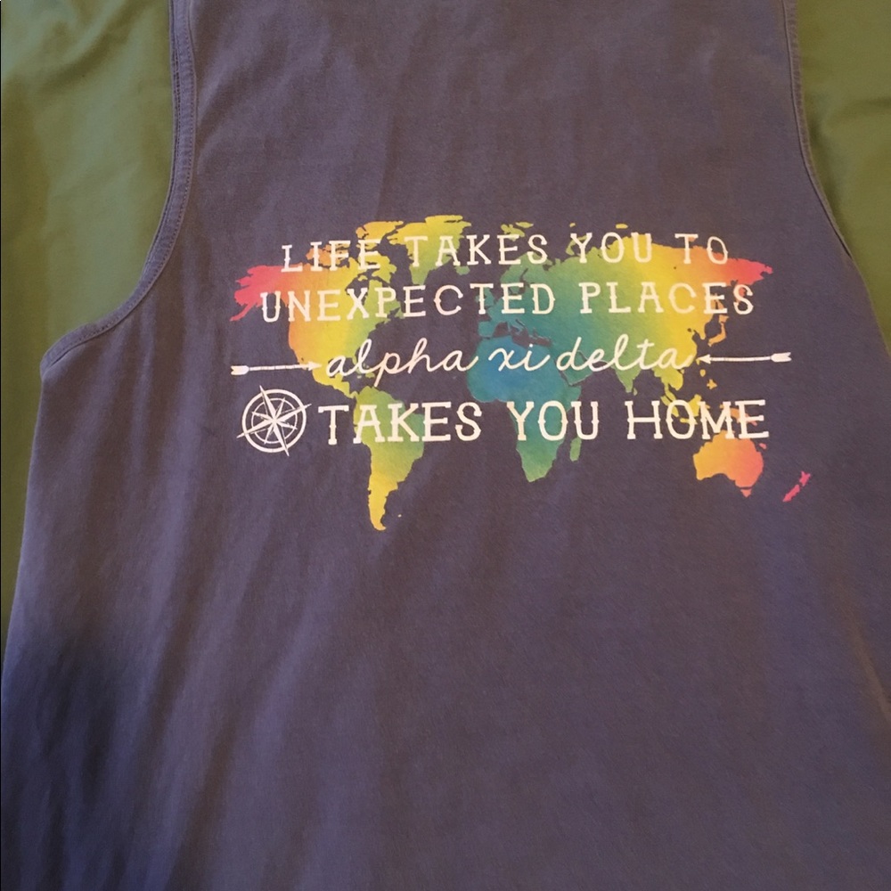 Comfort Colors Medium Alpha Xi Delta Tank